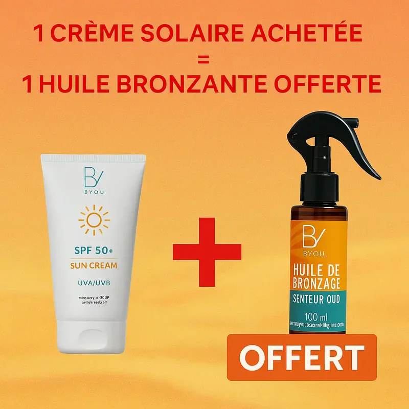 Crème Solaire SPF 50+ | 75% Naturelle Enfant & Famille | Sans Parfum Sans Paraben | 100ml