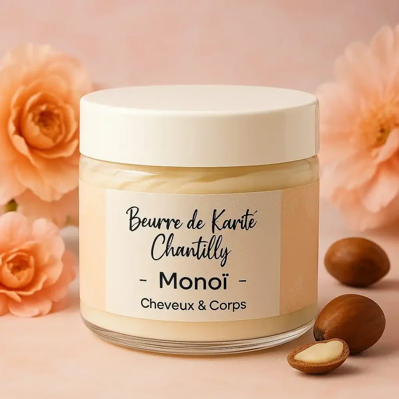 Chantilly de Karité au Monoï - Soin Multi-Usage Cheveux & Corps