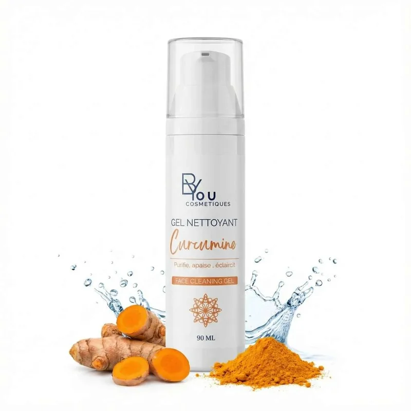 Gel Nettoyant Visage à la Curcumine | Purifie, Apaise et Éclaircit | 90ml