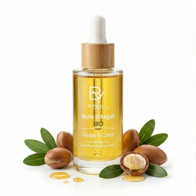 Huile d'Argan Bio | Soin Cheveux et Visage | 100% Pure du Maroc