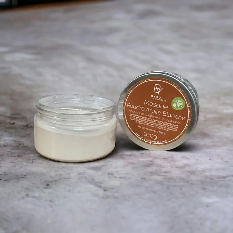 Masque Poudre d'argile Blanche