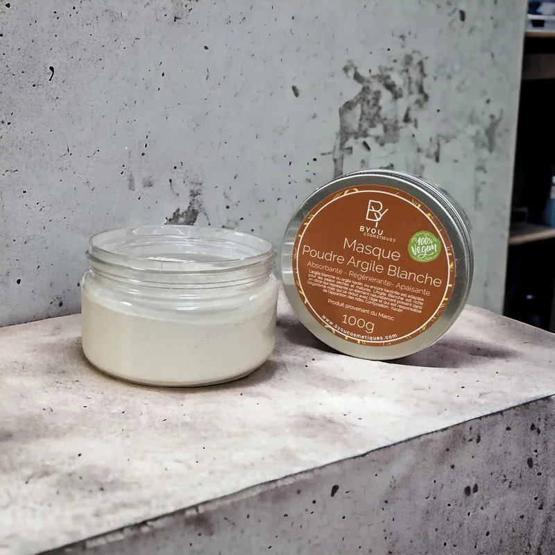 Masque Poudre d'argile Blanche