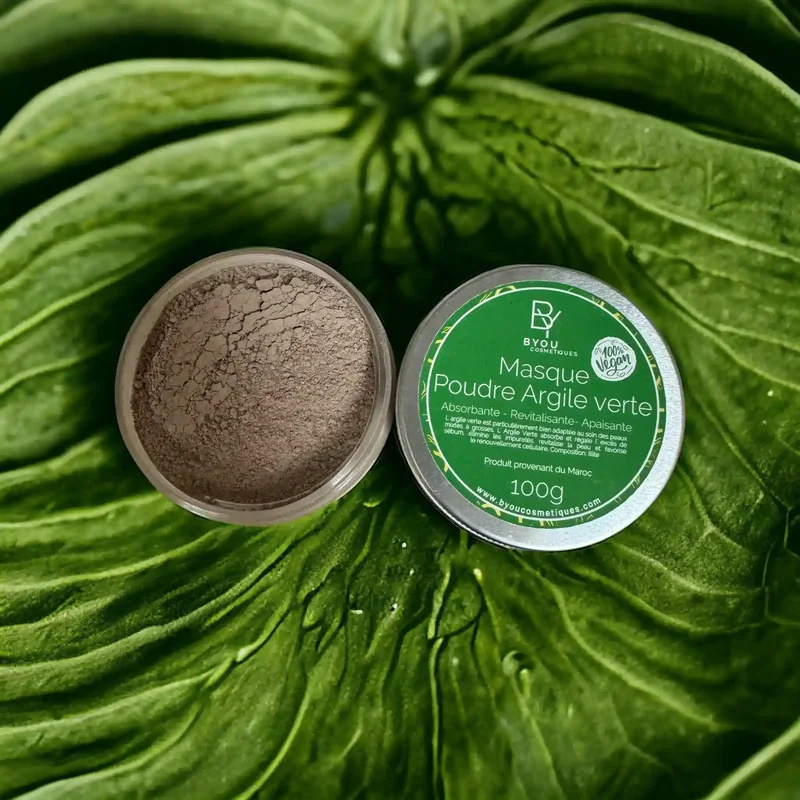 Masque Poudre d'argile Verte